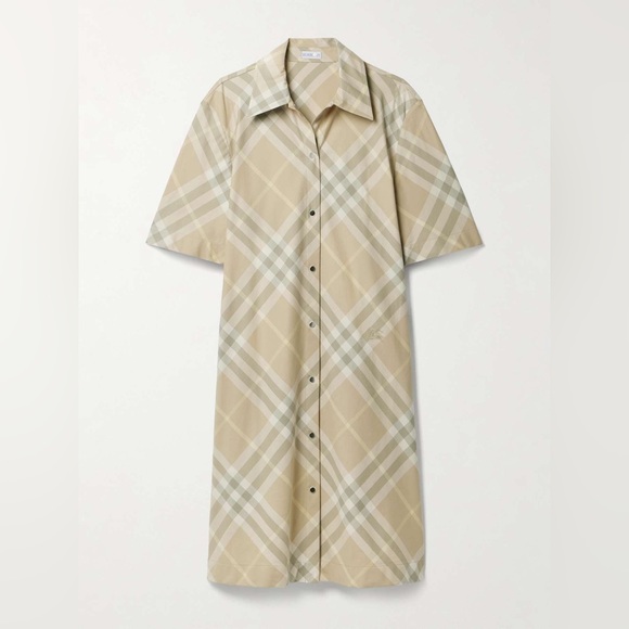 Burberry Cotton Check Dress NWT - Picture 1 of 6